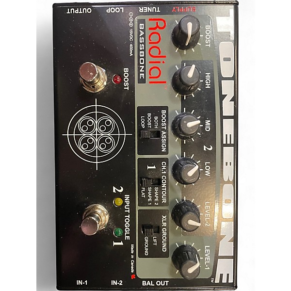 Used Radial Engineering Bassbone Bass Pre DI Bass Effect Pedal