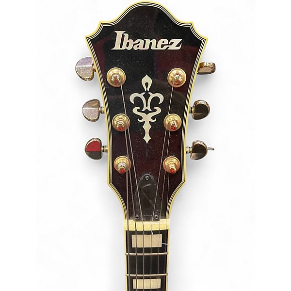 Used Ibanez am93qm Vintage Sunburst Hollow Body Electric Guitar