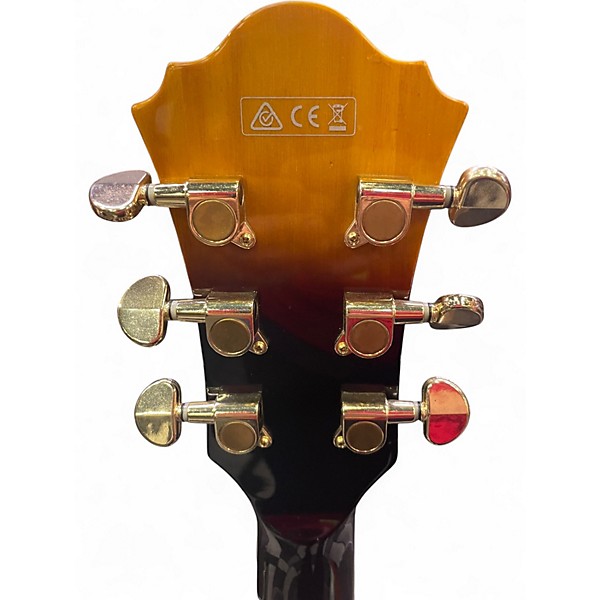 Used Ibanez am93qm Vintage Sunburst Hollow Body Electric Guitar