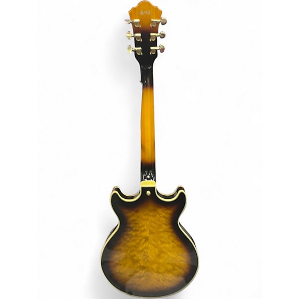 Used Ibanez am93qm Vintage Sunburst Hollow Body Electric Guitar