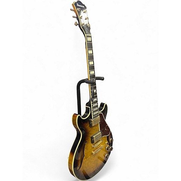Used Ibanez am93qm Vintage Sunburst Hollow Body Electric Guitar