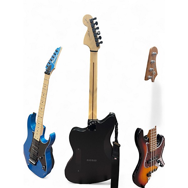 Used Fender Jim Root Signature Jazzmaster Black Solid Body Electric Guitar