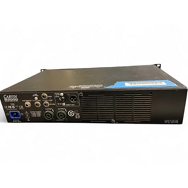 Used Carvin B2000 Bass Amp Head