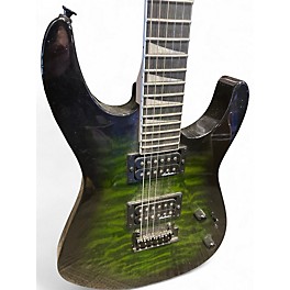 Used Jackson JS20 DKQ 2PT Transparent Green Solid Body Electric Guitar