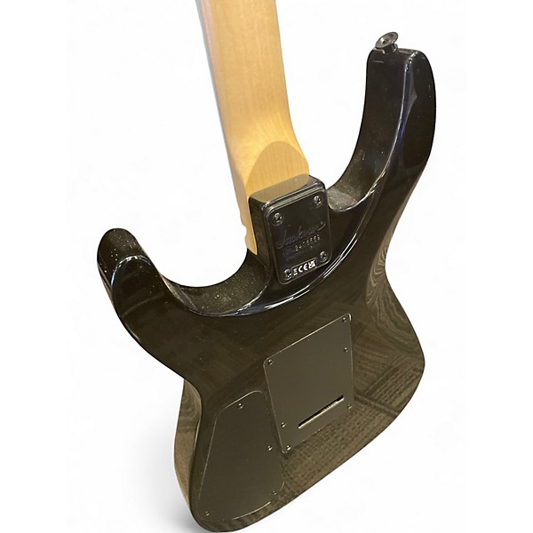 Used Jackson JS20 DKQ 2PT Transparent Green Solid Body Electric Guitar