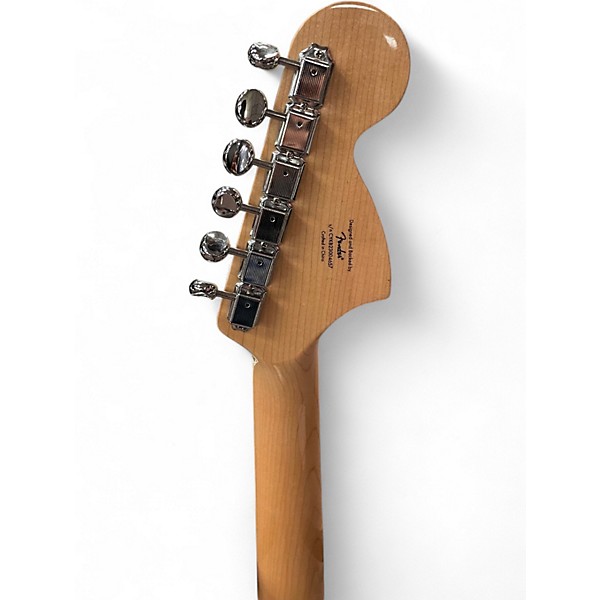 Used Squier Paranormal Series Super-Sonic blue sparkle Solid Body Electric Guitar