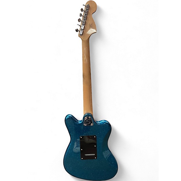 Used Squier Paranormal Series Super-Sonic blue sparkle Solid Body Electric Guitar