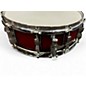Used Ludwig 14X4 Accent CS Snare Red Drum