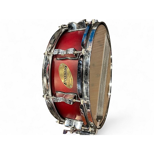 Used Ludwig 14X4 Accent CS Snare Red Drum