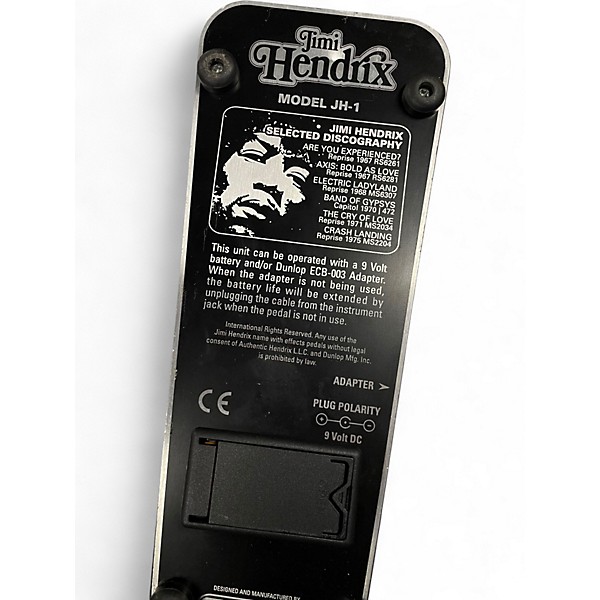 Used Dunlop JH1B Jimi Hendrix Signature Wah Effect Pedal