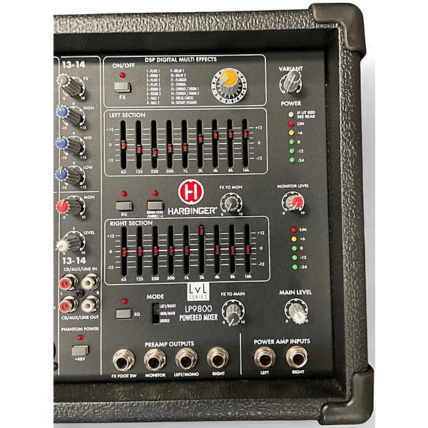 Used Harbinger LP9800214605805 Powered Mixer
