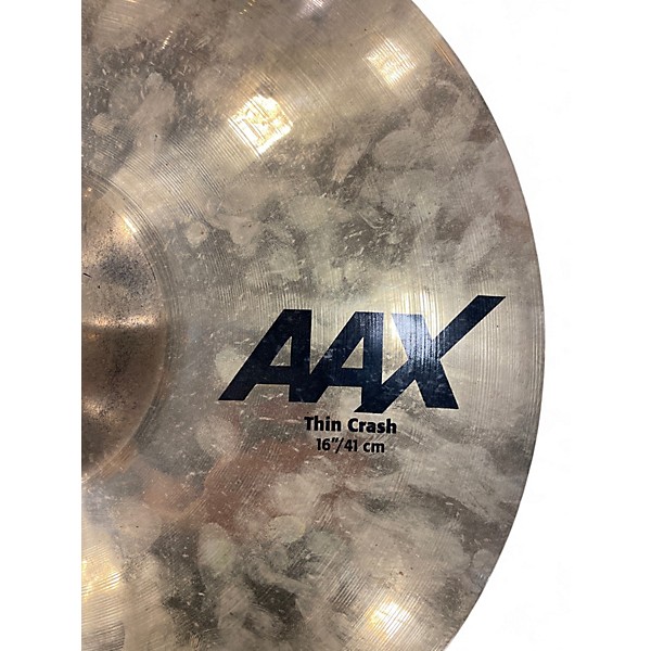 Used SABIAN 16in AAX THIN CRASH Cymbal