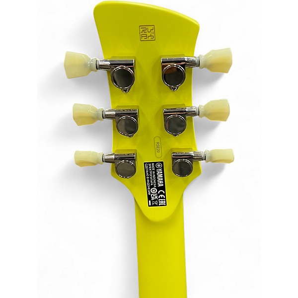 Used Yamaha RSE20 Neon Yellow Solid Body Electric Guitar