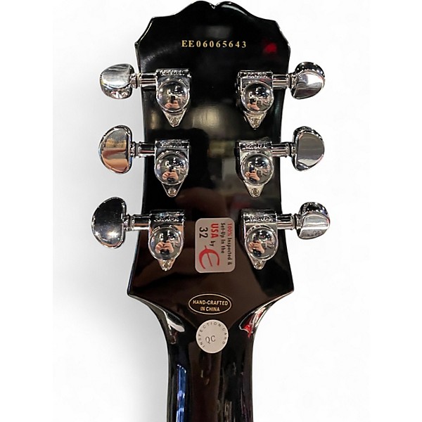 Used Epiphone Les Paul Standard Black Solid Body Electric Guitar