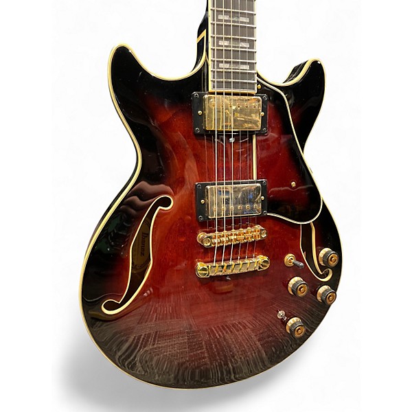 Used Ibanez AM153 DARK BROWN SUNBURST Hollow Body Electric Guitar