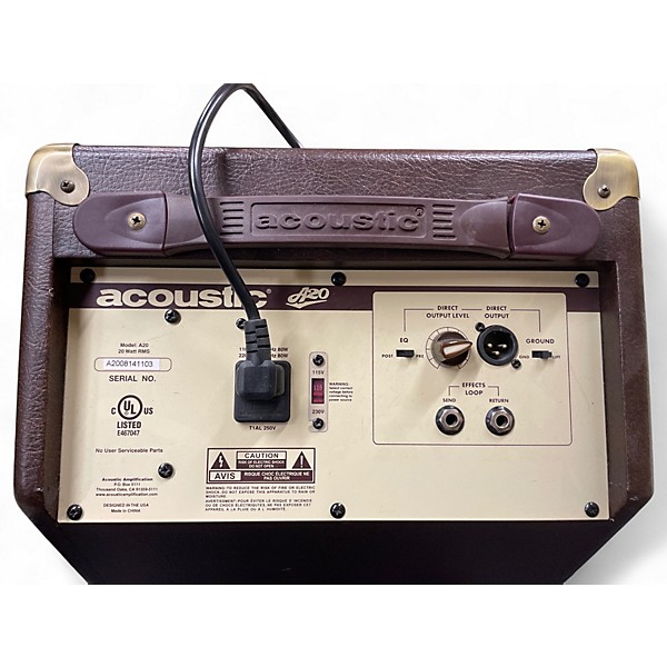 Used Acoustic A20 20W Acoustic Guitar Combo Amp