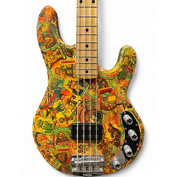 Used Ernie Ball Music Man Stingray Short Scale Garbage pail kids Electric Bass Guitar