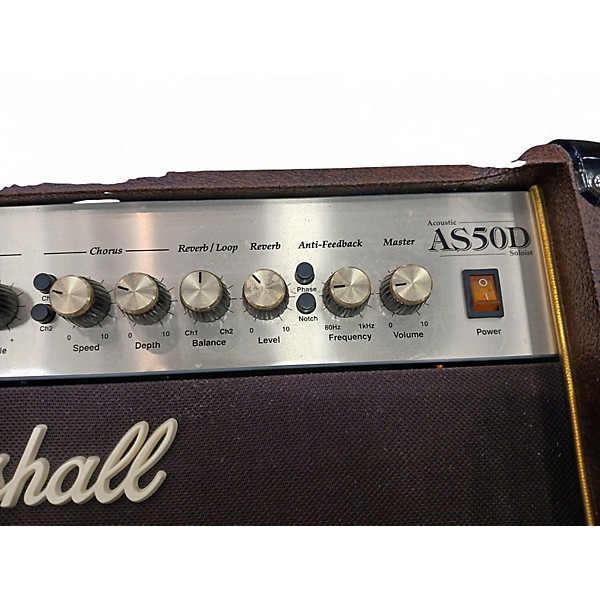 Used Marshall AS50D 50W 2X8 Acoustic Guitar Combo Amp