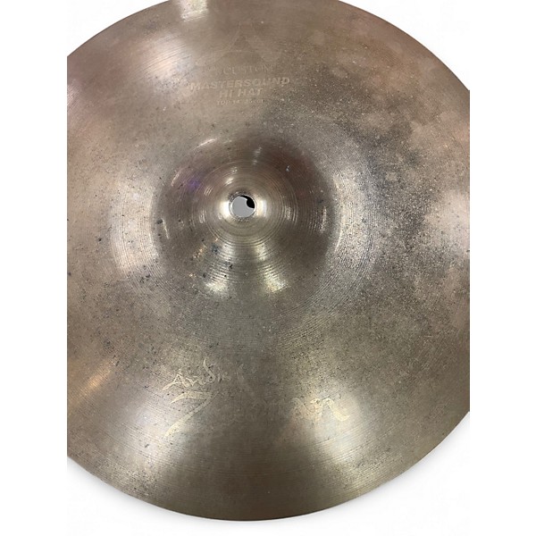 Used Zildjian 14in A Custom Mastersound Hi Hat Pair Cymbal