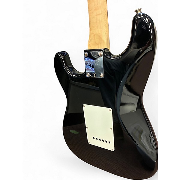 Used Squier STRATOCASTER Black Solid Body Electric Guitar