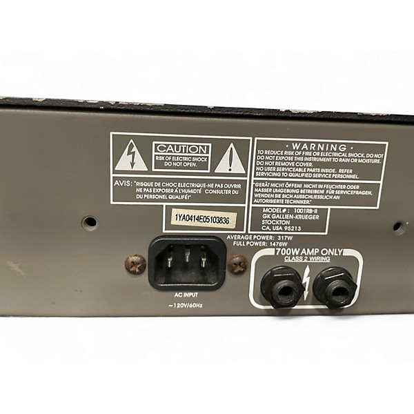 Used Gallien-Krueger 1001RB Bass Amp Head