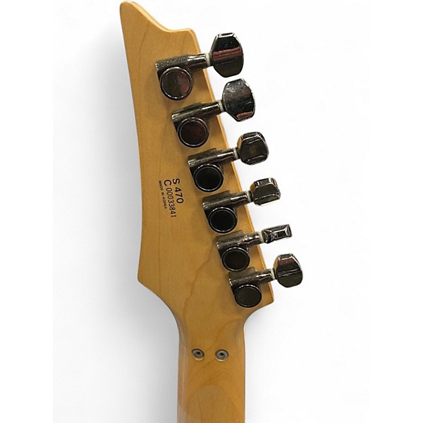 Used Ibanez S470 Blue Solid Body Electric Guitar