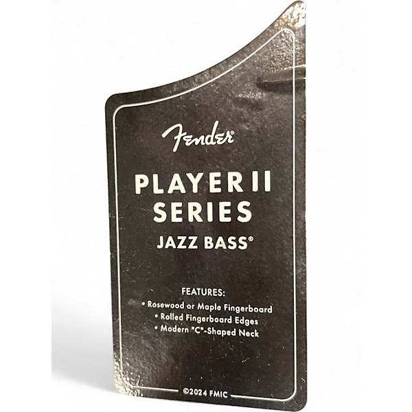 Used Fender Player II Jazz Bass Plus Top Blue Burst Electric Bass Guitar