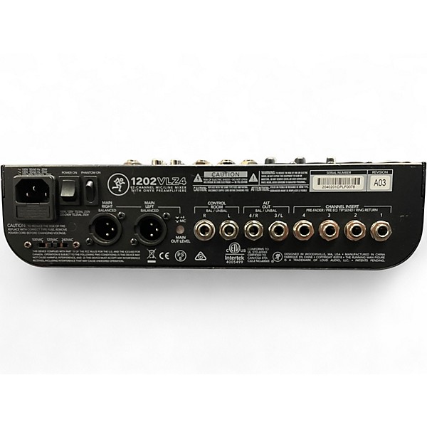 Used Mackie 1202VLZ4 Unpowered Mixer