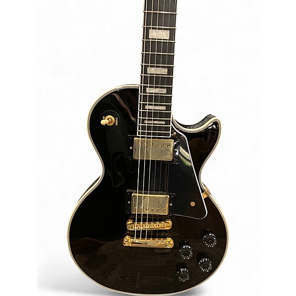 Used Epiphone Les Paul Custom Black Solid Body Electric Guitar