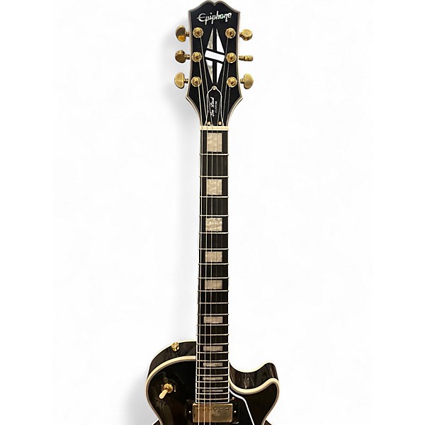 Used Epiphone Les Paul Custom Black Solid Body Electric Guitar