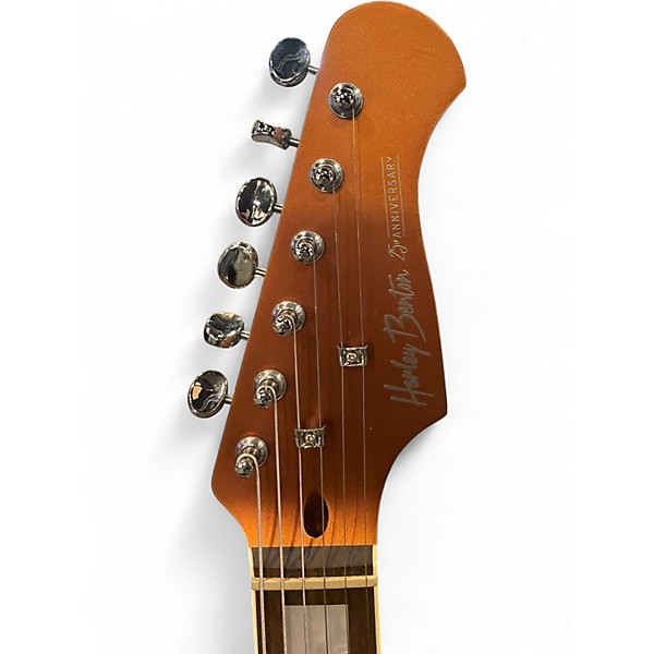 Used Harley Benton ja-25 25th anniversary Copper Solid Body Electric Guitar