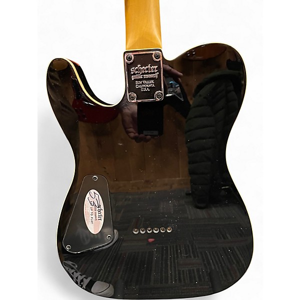 Used Schecter Guitar Research Diamond Series PT Black Solid Body Electric Guitar