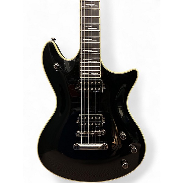 Used Schecter Guitar Research Tempest Blackjack Gloss Black Solid Body Electric Guitar