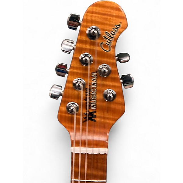 Used Ernie Ball Music Man Cutlass RS HSS Turquoise Blue Solid Body Electric Guitar