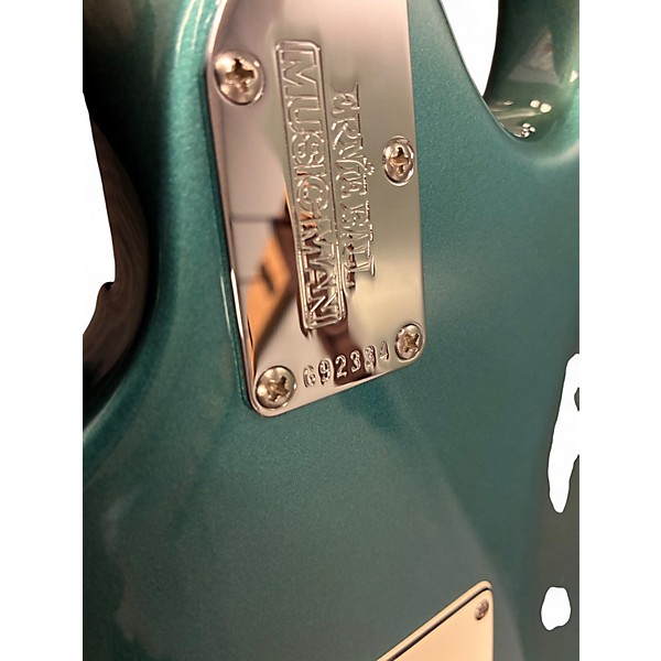 Used Ernie Ball Music Man Cutlass RS HSS Turquoise Blue Solid Body Electric Guitar