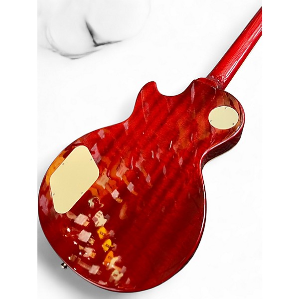 Used 2018 Epiphone Les Paul Standard Pro Cherry Sunburst Solid Body Electric Guitar