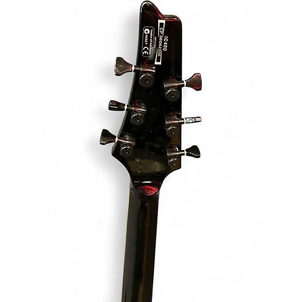 Used Ibanez IC400 Iceman Black Solid Body Electric Guitar