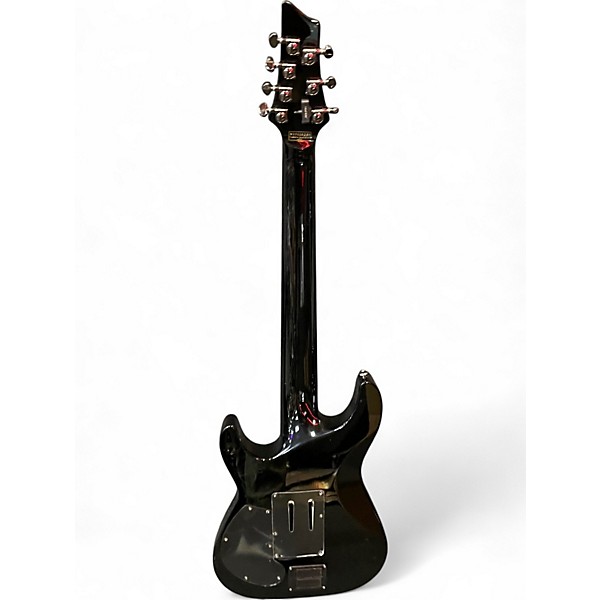 Used Schecter Guitar Research Hellraiser C-7 FR S Black Solid Body Electric Guitar
