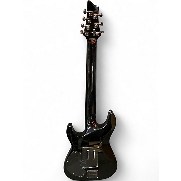 Used Schecter Guitar Research Hellraiser C-7 FR S Black Solid Body Electric Guitar