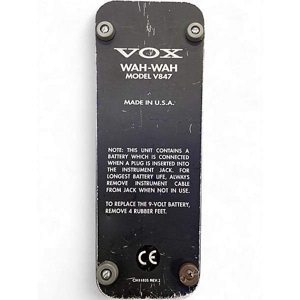 Used VOX V847 Reissue Wah Effect Pedal