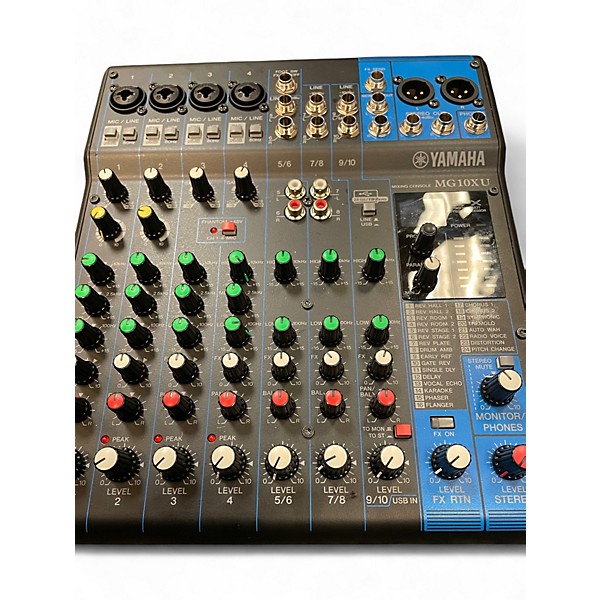 Used Yamaha MG10XU 10 Channel Mixer with Effects Unpowered Mixer