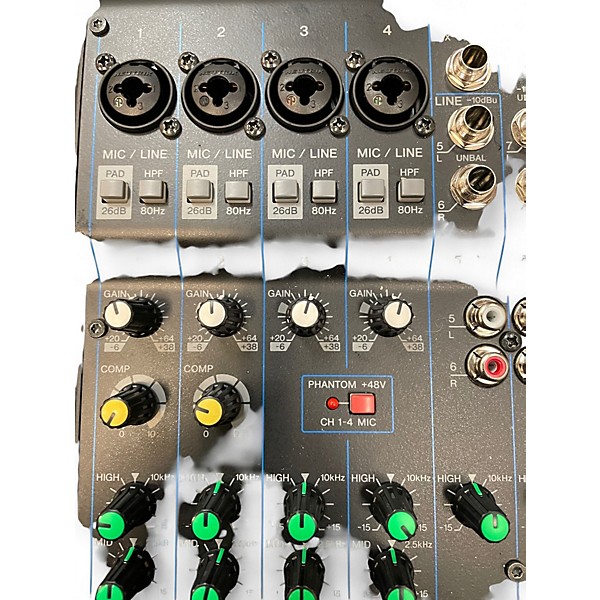 Used Yamaha MG10XU 10 Channel Mixer with Effects Unpowered Mixer
