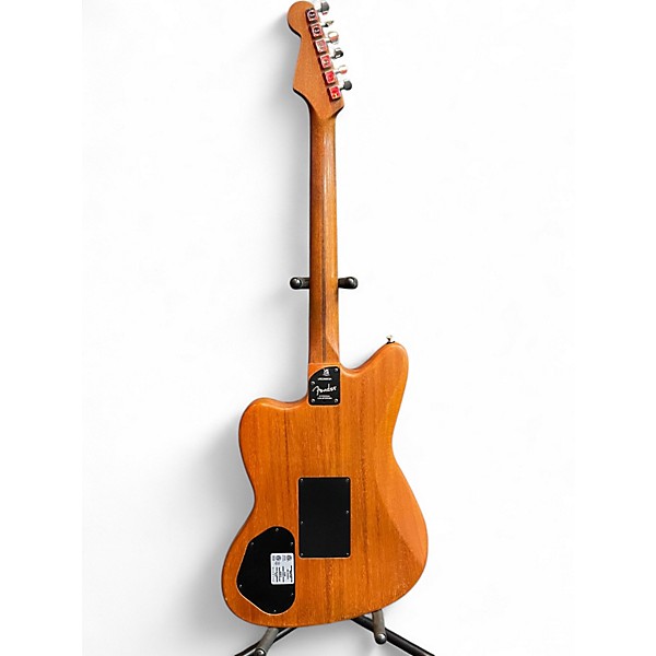 Used Fender American Acoustasonic Jazzmaster Black Pasily Acoustic Electric Guitar