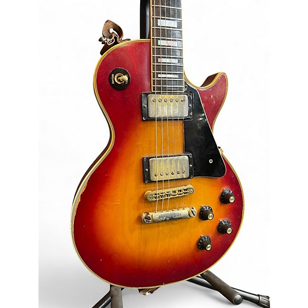 Vintage 1973 Gibson Les Paul Cherry Sunburst Solid Body Electric Guitar