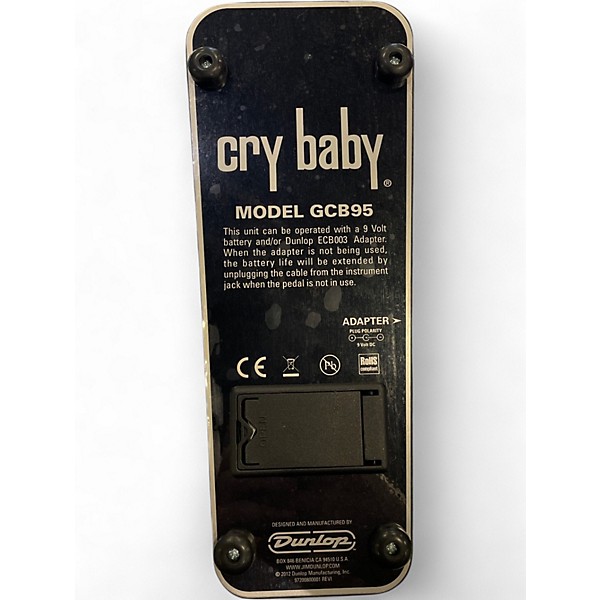 Used Dunlop GCB95 Original Crybaby Wah Effect Pedal