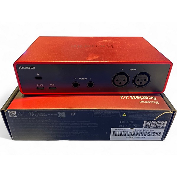 Used Focusrite 2I2 GEN 4 Audio Interface