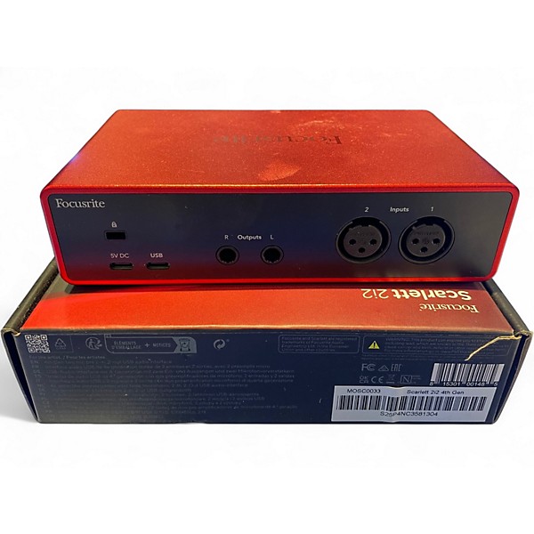 Used Focusrite 2I2 GEN 4 Audio Interface