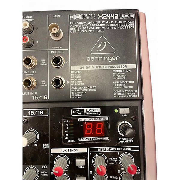 Used Behringer X2442USB Xenyx Unpowered Mixer