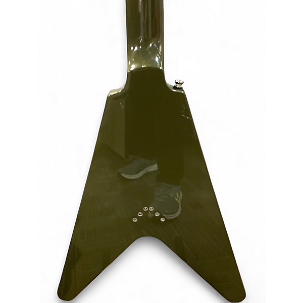 Used 2024 Epiphone 1958 FLYING V OLIVE DRAB Solid Body Electric Guitar