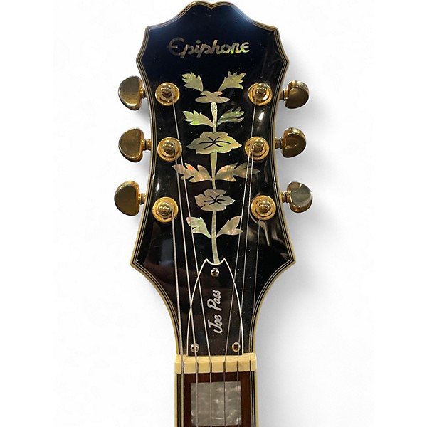Used 2006 Epiphone Joe Pass Emperor II Natural Hollow Body Electric Guitar